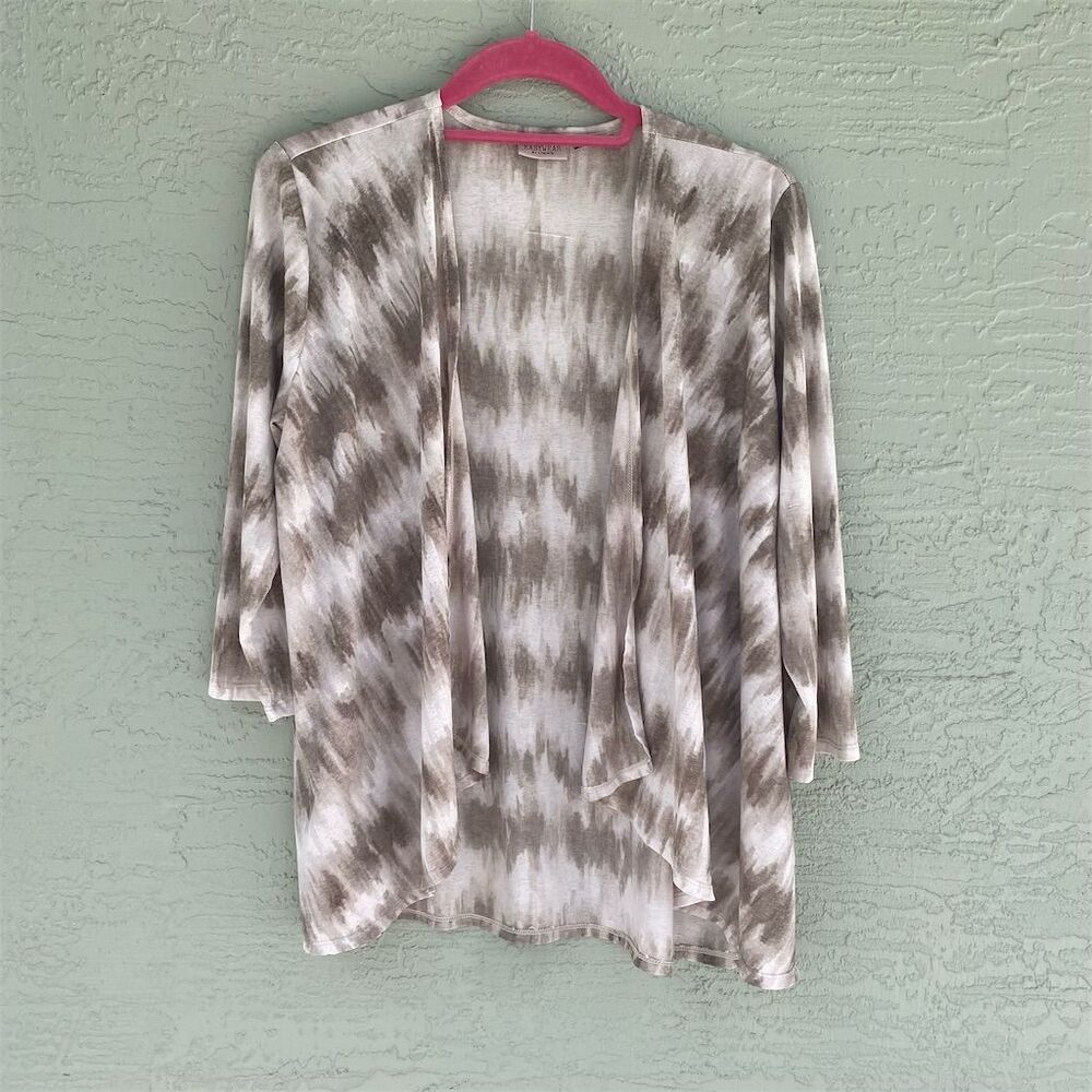 Chico's Women's Beige Open Cardigan Jacket Size 1 (M)